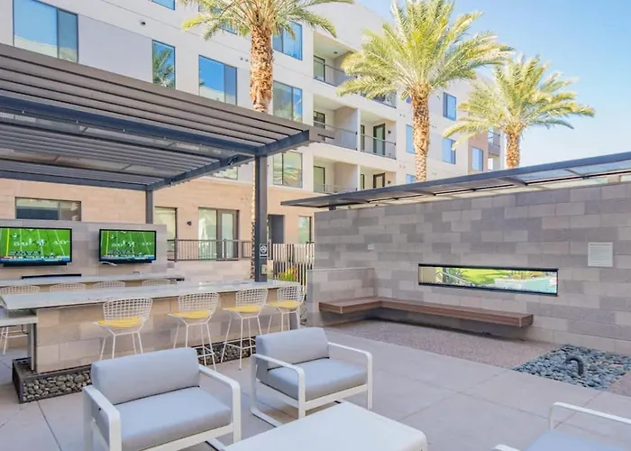 Apartment Chic 1bd - Pool, Gym, Parking, W-d - Sleeps 4 *