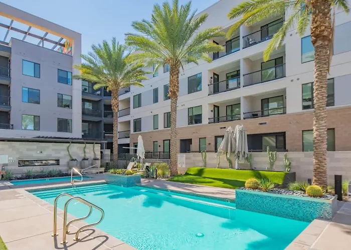 Apartment Chic 1bd - Pool, Gym, Parking, W-d - Sleeps 4 Tempe